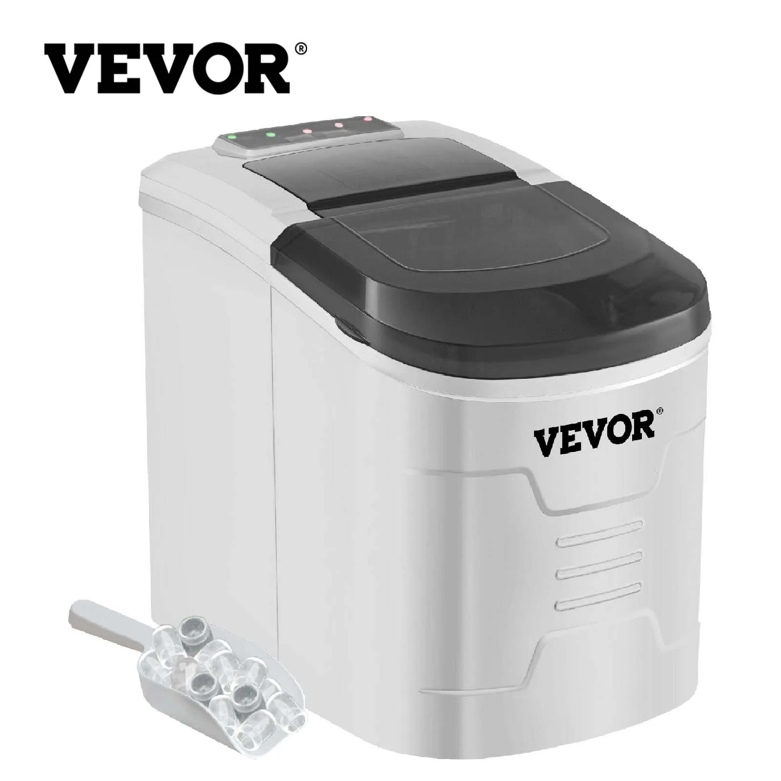 

Машина для производства кубиков льда VEVOR, 12 кг, электрическая машина для быстрого приготовления кубиков льда
