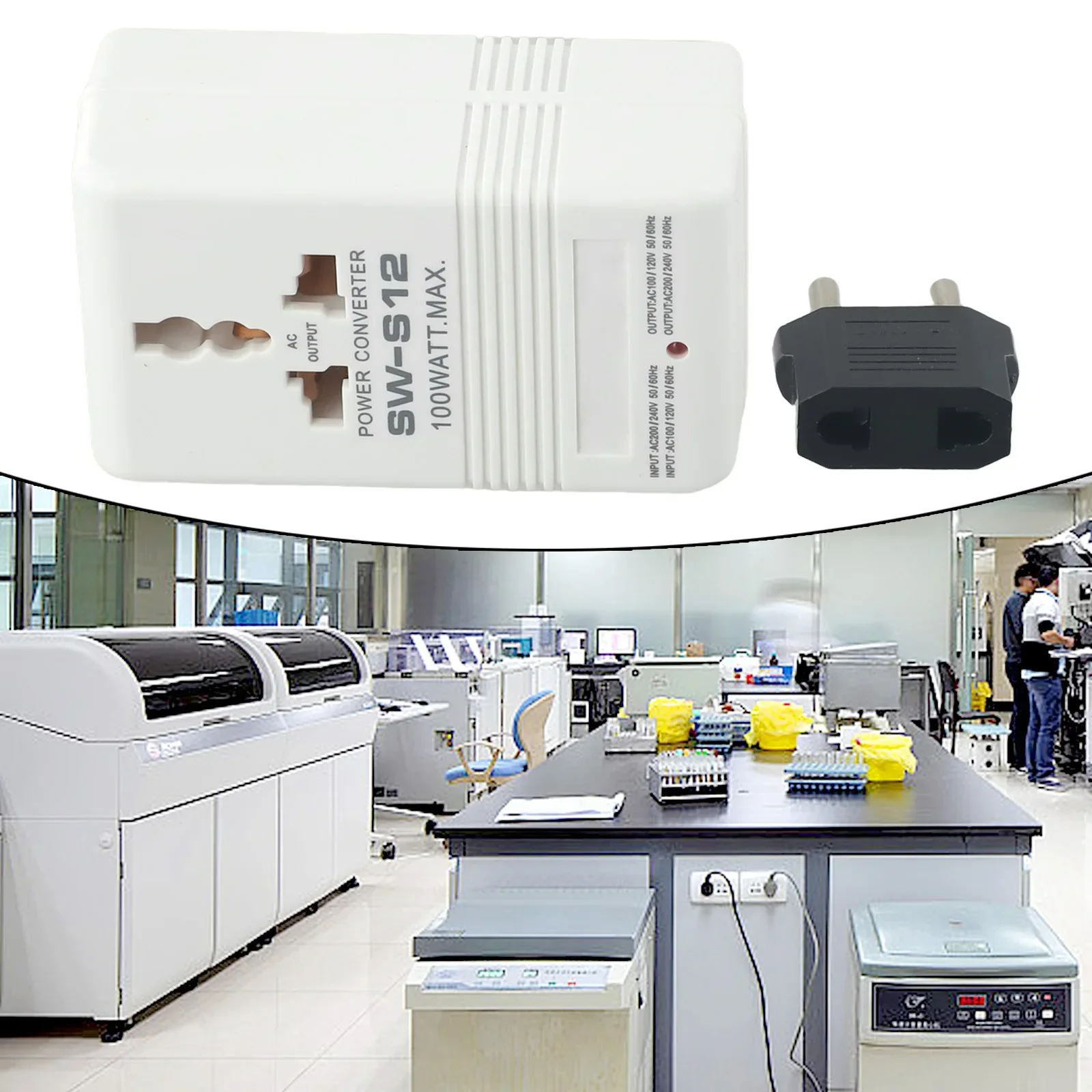 Adapter Eu Konwerter zasilania Transformator Mocny 1-częściowy UE Step UP OR Down