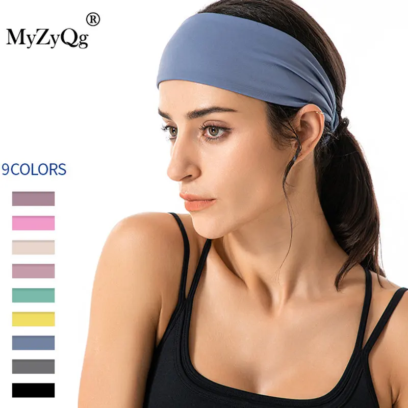

Women Non-slip Sports Yoga Hair Bands Elastic Absorbent Sweat Bands Running Fitness Headband Basketball Gym Antiperspirant Belt