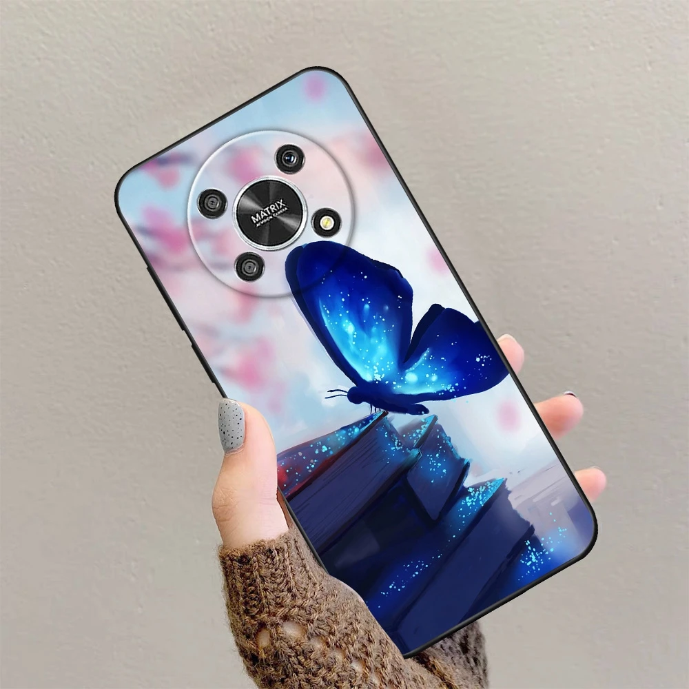 Чехол для Honor Magic 4 Lite 5G 6 81 дюйма силиконовый чехол телефона Huawei розовый с надписью