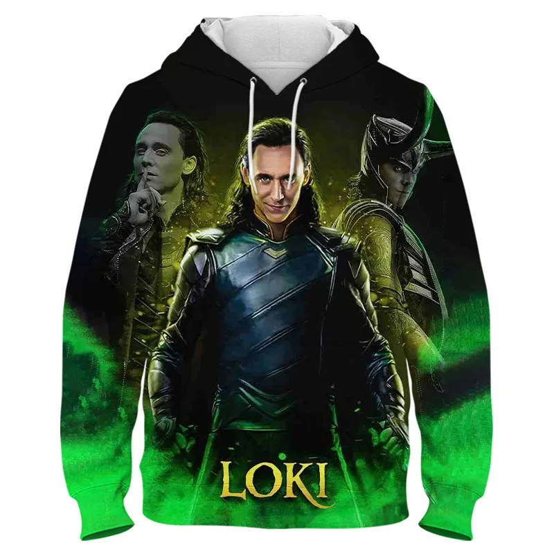 

Модная мужская Крутая толстовка с принтом Marvel Tv Loki, мужская толстовка с 3D принтом, пуловер, уличная одежда с длинным рукавом, куртка