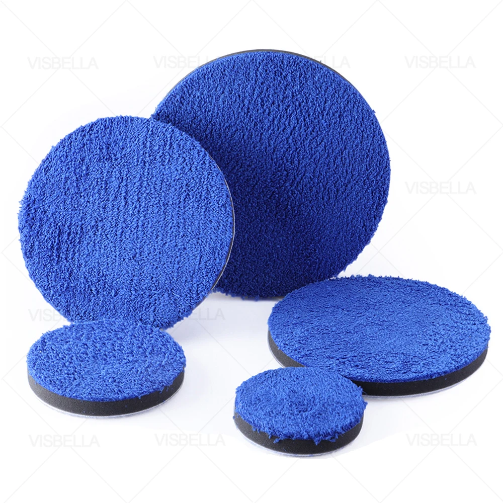 Автомобильная полировальная Подушка 3/4/5/6/7 дюймов полировальная прокладка из микрофибры для удаления воскового буферного диска, набор для мытья автомобиля для полировки