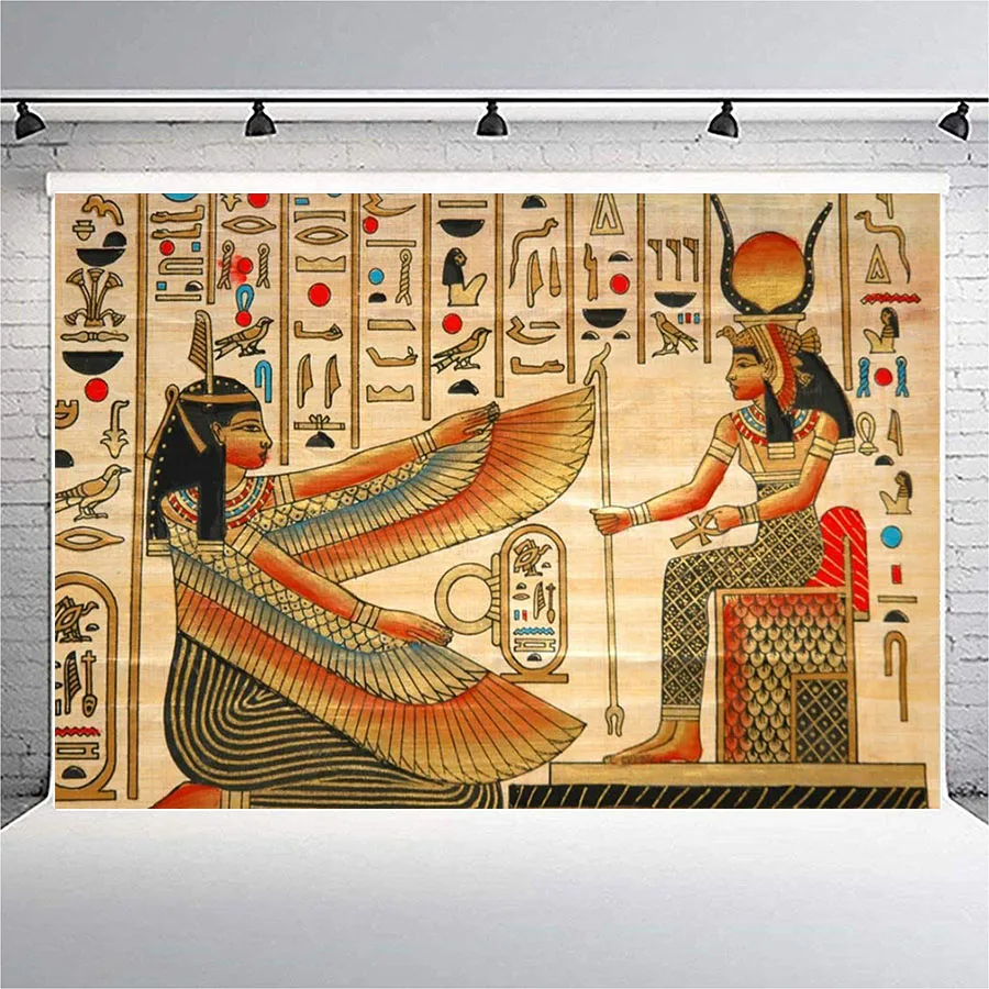 

Настенный постер египетской лампы, баннер, фоновые украшения, старинная гипетская стенная роспись, картина, фон, королева Египта