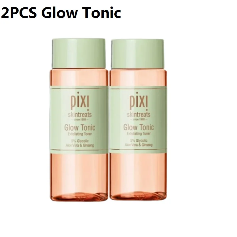 

2PC Pixi Glow Tonic Exfoliating Toner 5% Glycolic Natural Mild Moisturizing Facial Dullness Smoothing Skin Care Serum 100ml
