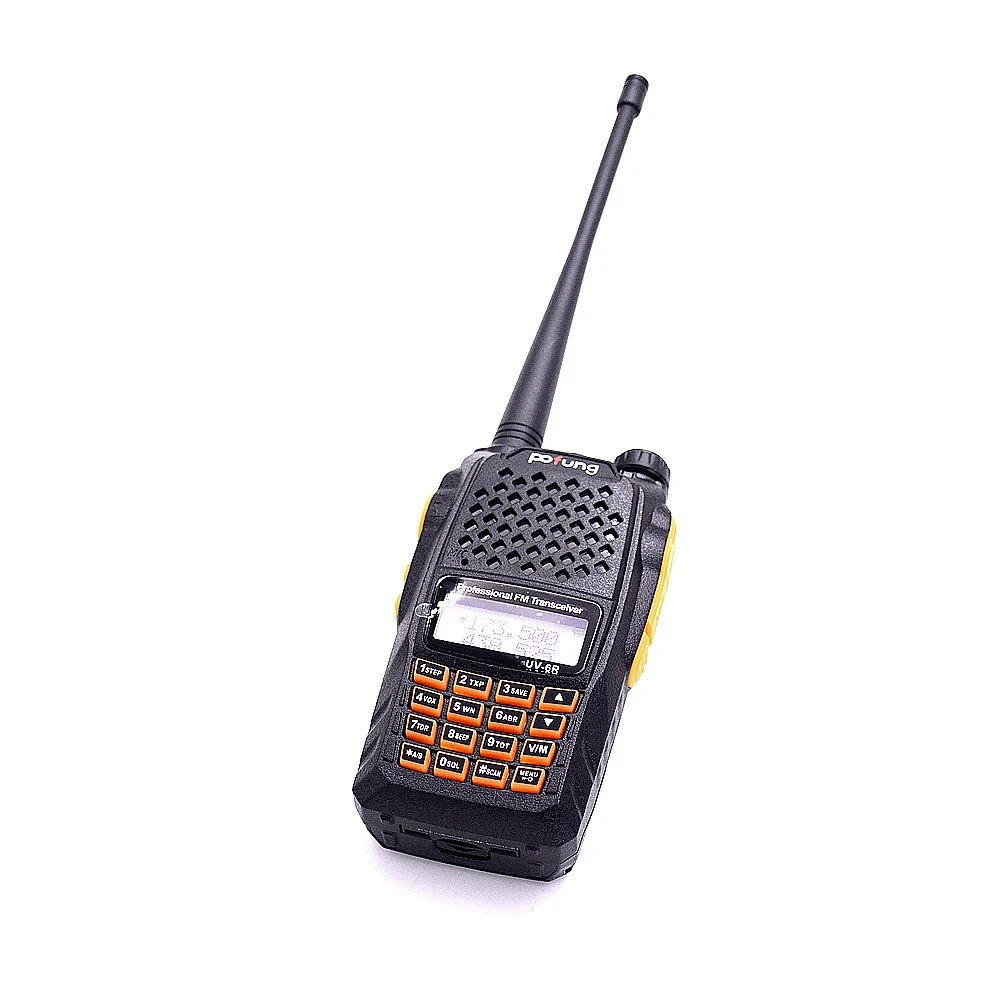 

Baofeng UV6R любительский FM-трансивер VHF UHF FalshLight 5 Вт VOX клавиатура DTMF экран PTT гарнитура Беспроводная Связь двухстороннее радио