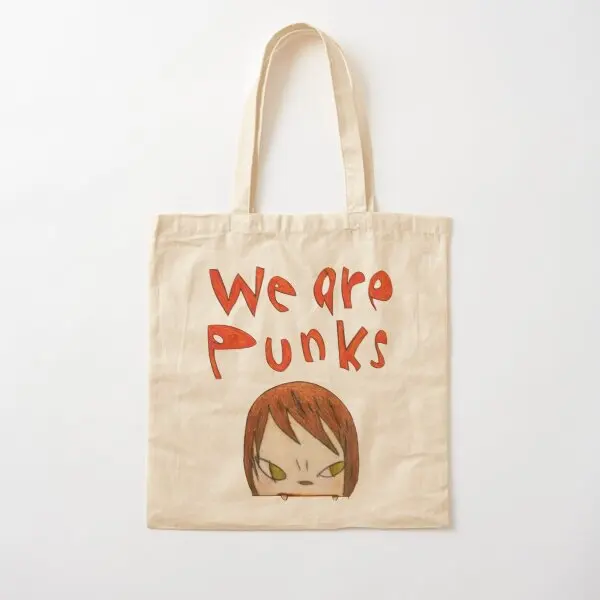 

Yoomo Nara Quot We Are Punks Quot Canvas Bag Designer Foldable Fabric Casual Printed Handbag Tote Unisex Travel Shoulder Bag