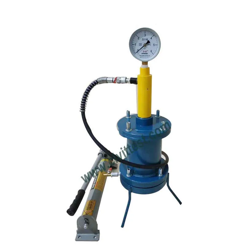 

Concrete mixture Pressure Water permeability Weepage Tester