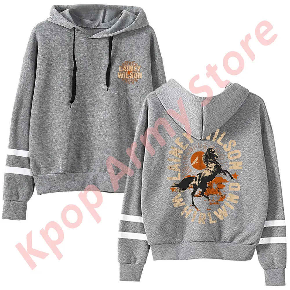 Lainey Wilson Whirlwind Horse Logo Merch пуловеры унисекс модная уличная одежда без карманов с