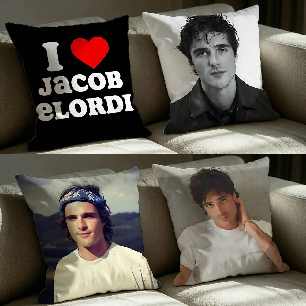 Фото Чехол для квадратной подушки J-Jacob Big Jake E-Elordi, однотонный, для гостиной, домашний декор, чехол для подушки №1