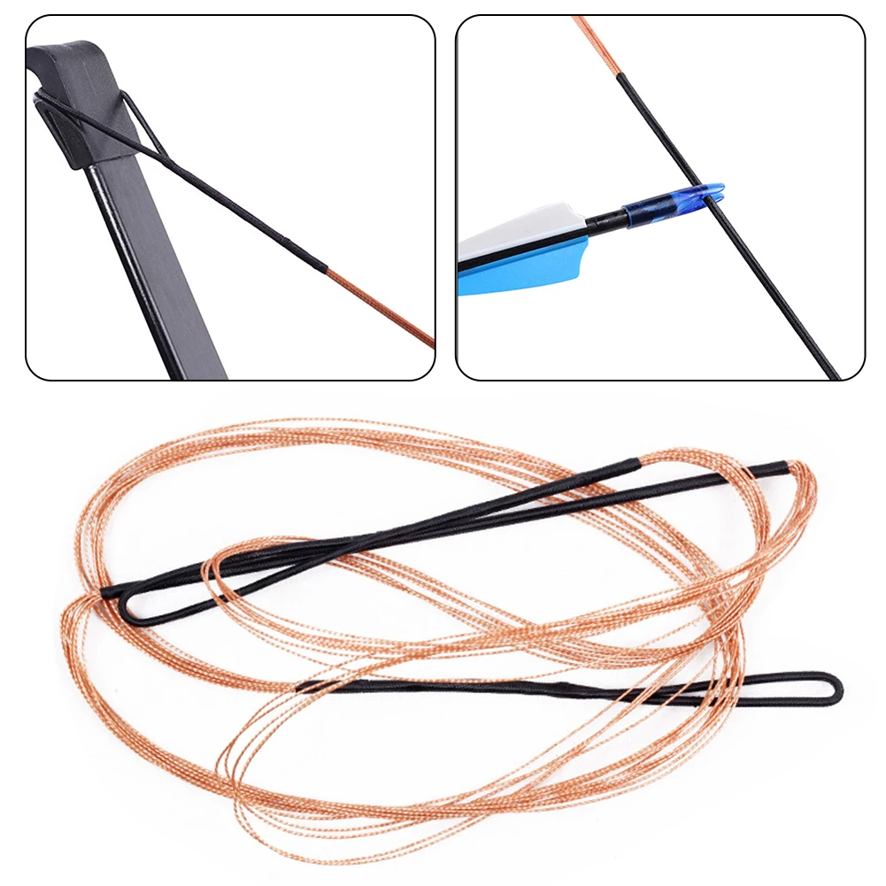 

Archery Dacron Recurve Bow Hunting Traditional Strings Bowstring 50 Inches Straight Pull Bowstring Multi-strand Brand New