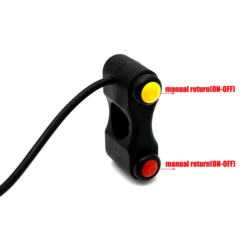 

22-мм Мотоциклетные Переключатели С 2 Кнопками Для Руля: Фары, Поворотники, Противотуманные Фары, Звуковой Сигнал