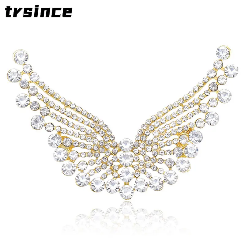 

Женская мода, простой сплав, искусственная кожа, винтажные высококачественные крылья ангела, креативная корсажная бижутерия для банкета, искусственная бижутерия