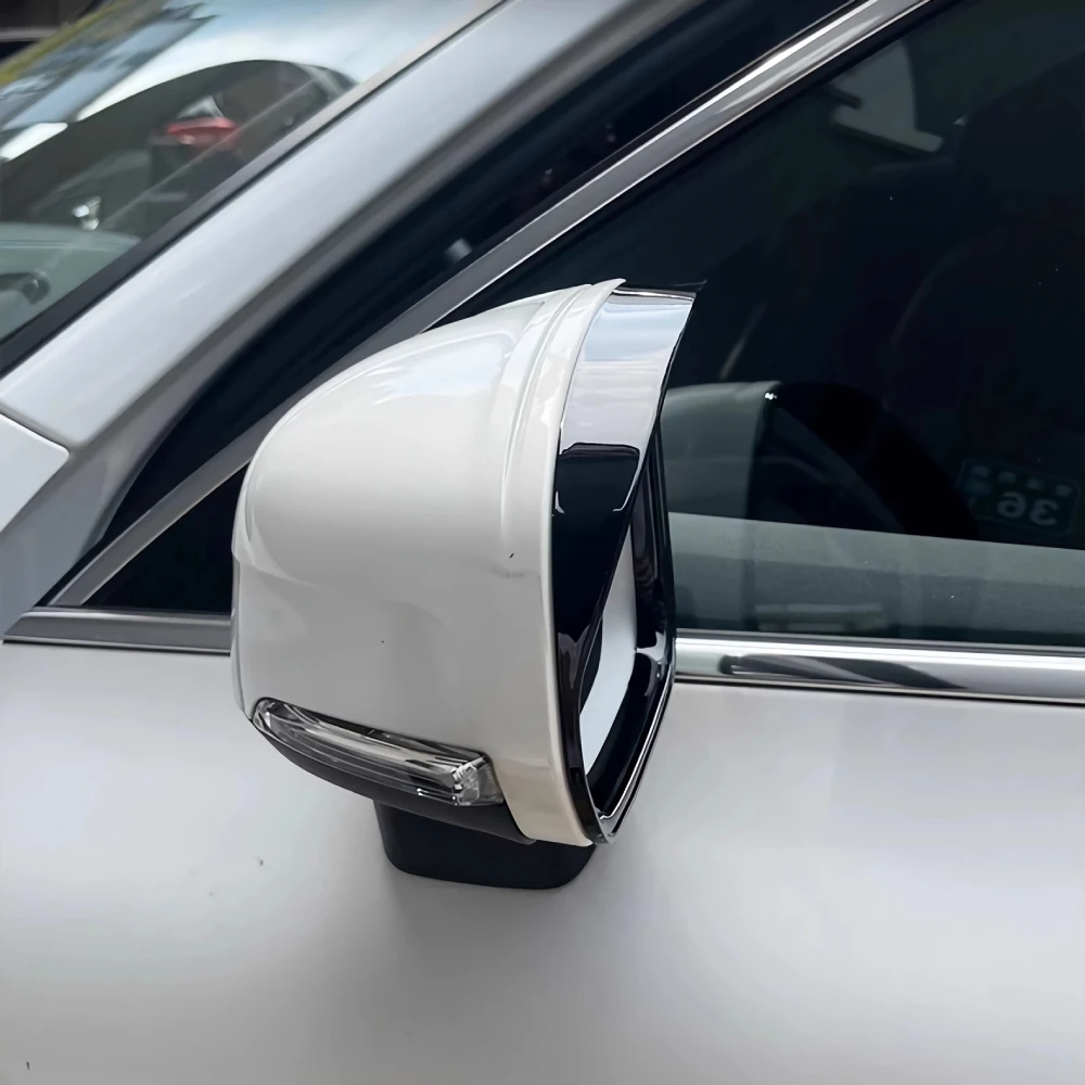 1 комплект черных автомобильных наклеек для Volvo XC60 2018-2024 Зеркало заднего вида Rain