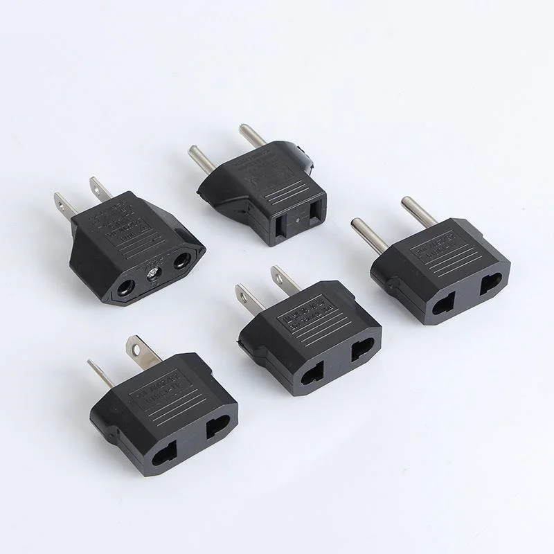 

1000pcs Mini Travel US AU to EU AC Plug Adapter Converter Universal USA to Euro European Wall Power Charge Outlet Sockets