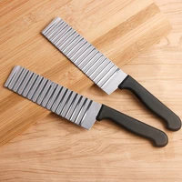 creative wavy pattern stainless steel chips slicing knife corrugated knife household wavy potato knife