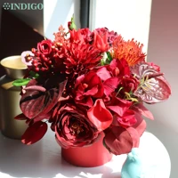 red rose centerpiece 1 set bonsai with carton vase tulip customized designed table luxury flower arrangment indigo
