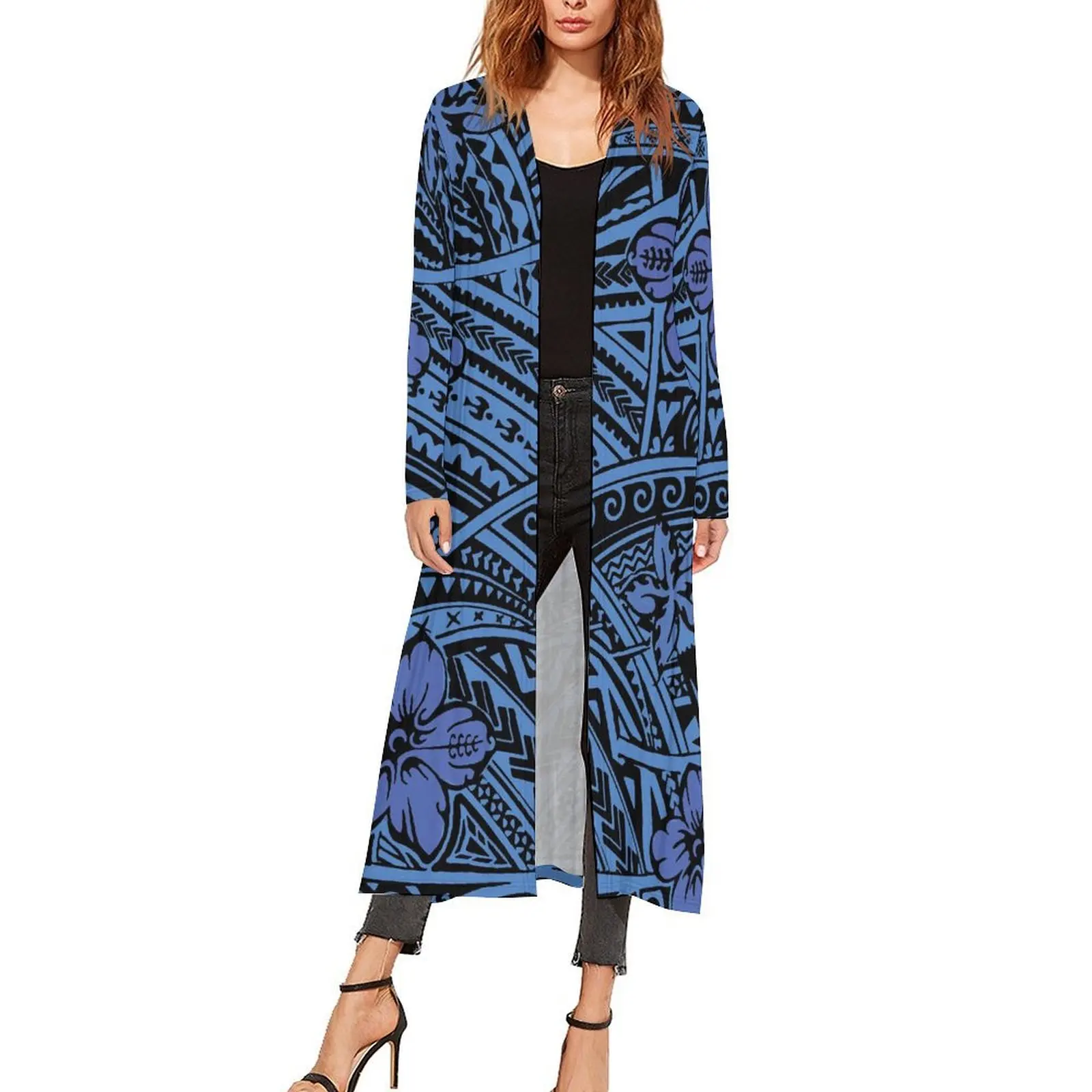 Самоа гибискус гавайское вечернее пальто в этническом стиле новый дизайн