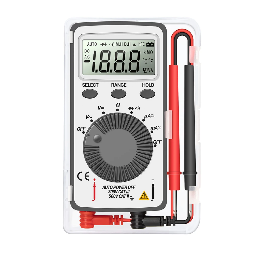 

AN101 LCD Pocket Digital Multimeter Backlight AC/DC Automatic Portable Voltmeter Ammeter Ohm Tester High Qulaity Hot sale