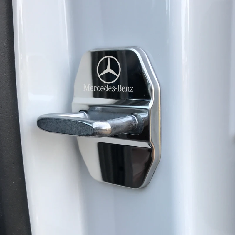 Отделка дверного замка Защитная крышка для Mercedes-Benz AMG W211 W203 W204 W210 W124 W202 CLA W212 W220 W205