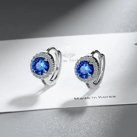 Серьги из стерлингового серебра 925 пробы, превосходная роскошь, несколько цирконов для женщин, модные ювелирные изделия, подарки, милые свадебные, помолвочные, вечерние