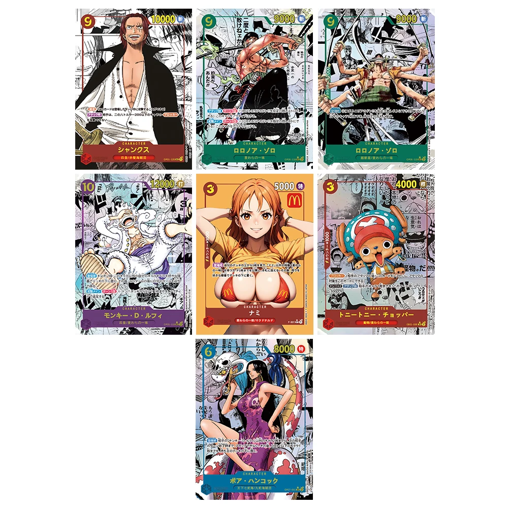 11 шт. Аниме One Piece DIY ACG коллекционные карты подарок на Рождество день рождения hanboa