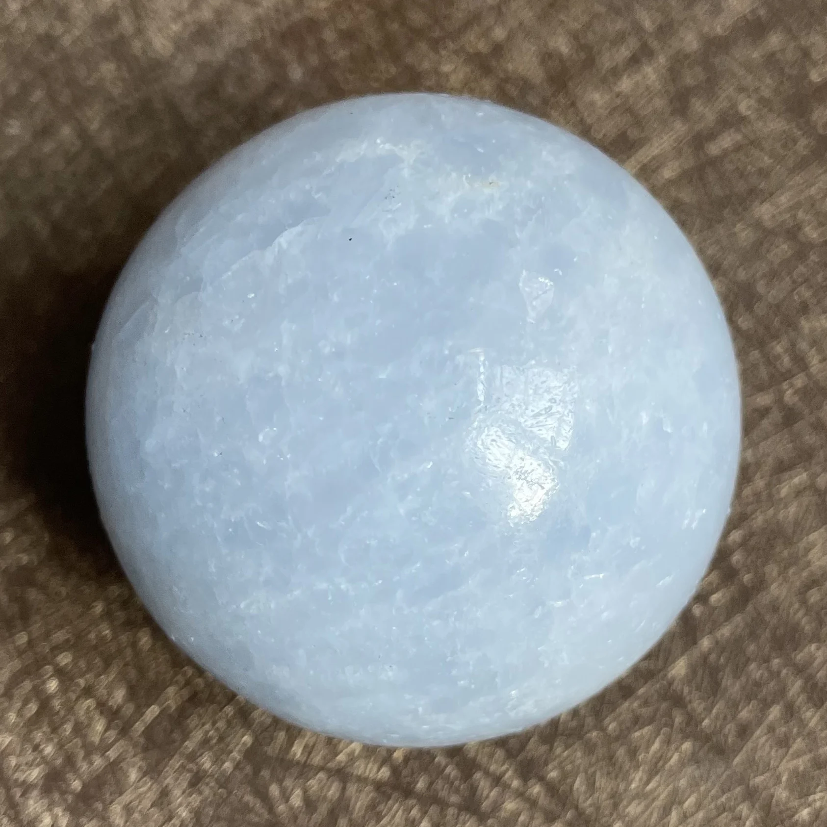 

45mm Natural Celestite Sphere Polished Crystal Ball Quartz Rock Decoration Stone Mineral Healing Reiki
