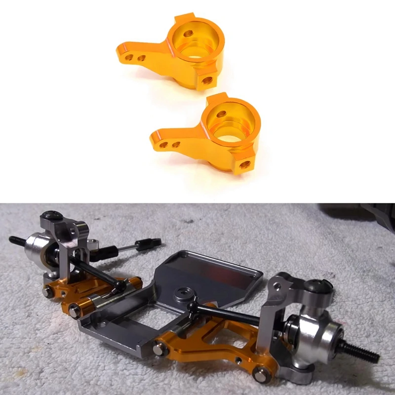 2 шт. металлические передние кубики рулевого управления для 1/10 RC Crawler Car Tamiya CC01 |