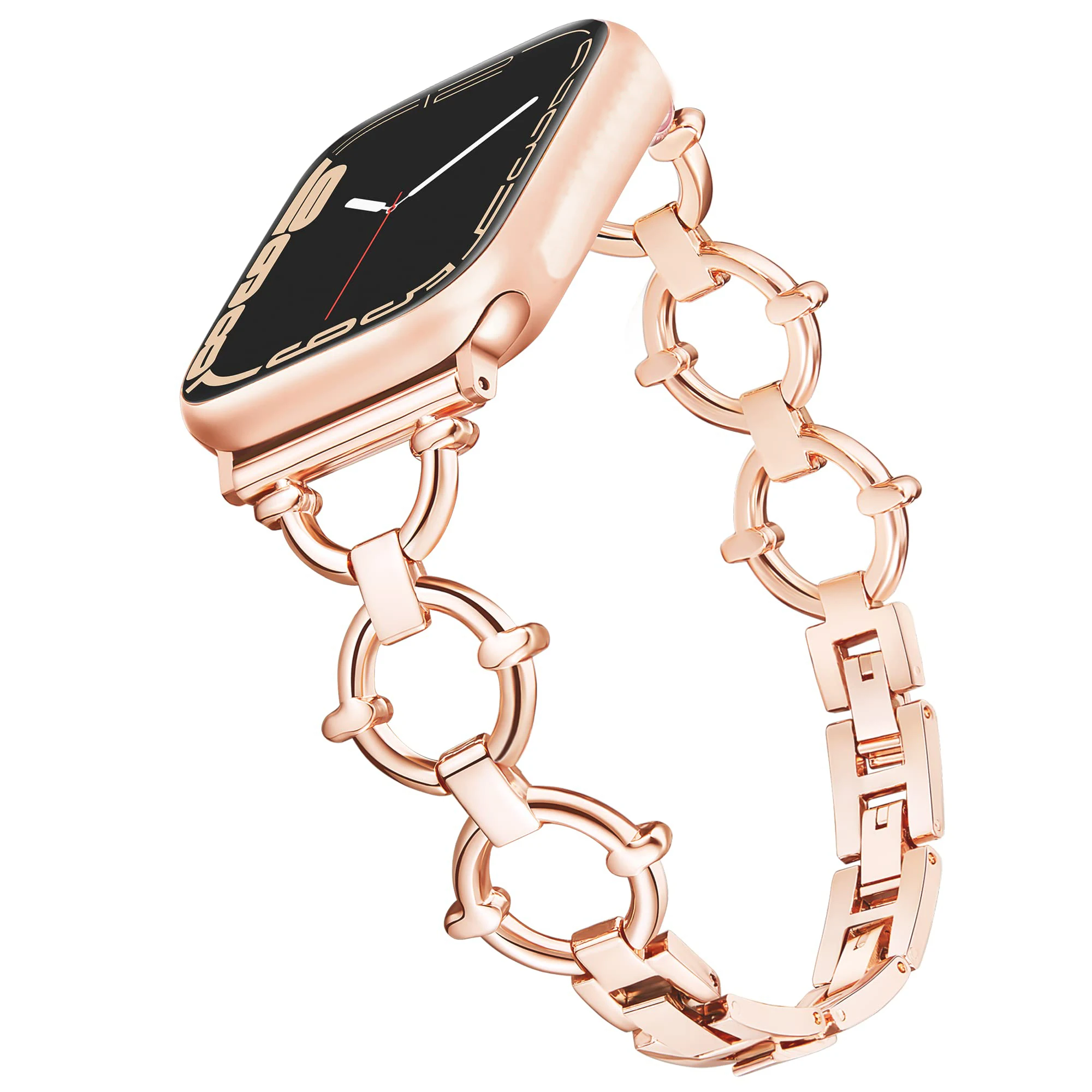 

Luxury Metal strap for Apple watch band fashion bracelet chain for iwatch87654321SE Ultra 38 40 41 42 44 45 49mm wrist women men