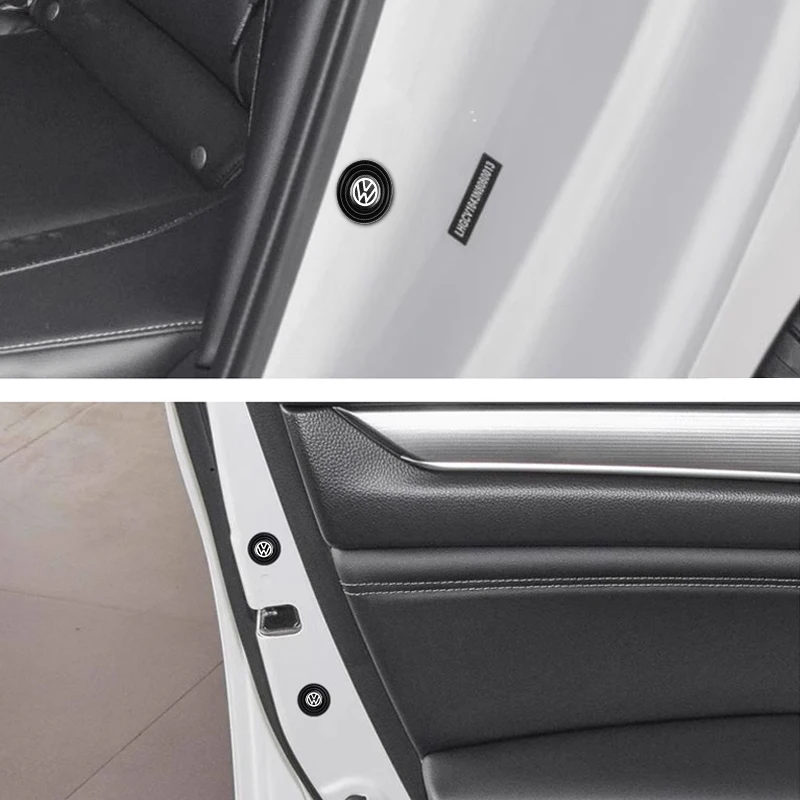 4 шт. автомобильные силиконовые наклейки на дверь амортизатор звукоизоляционный