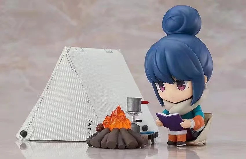 

Экшн-фигурка Nendoroid yузнать лагерь Шима Рин 981-DX с палаткой 2022 Новое поступление фигурки в коробке орнаменты каваи