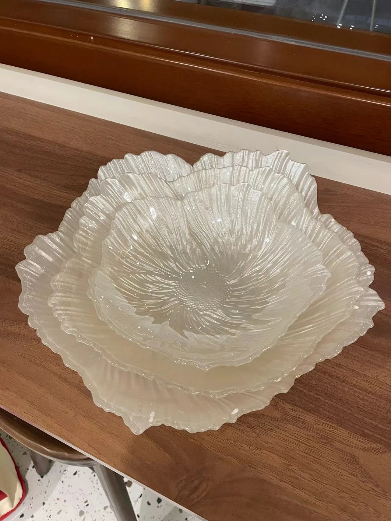 

Фруктовая стеклянная тарелка jacffur