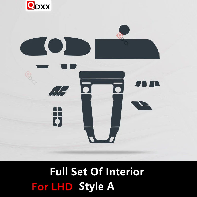 Прозрачная центральная консоль для салона автомобиля PORSCHE 911 19-22 992 фотопленка