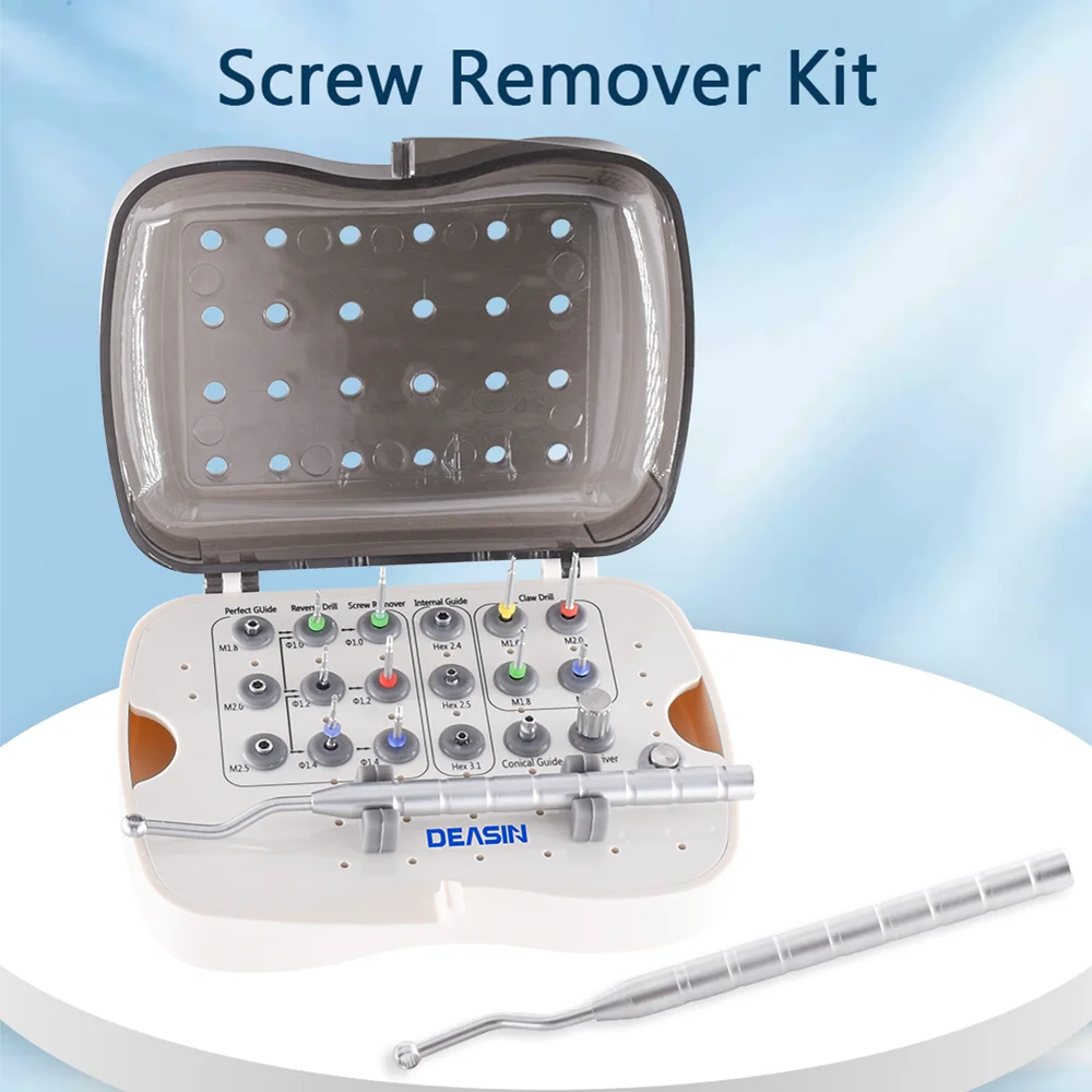 Приспособление для зубного имплантата набор удаления сломанного винта