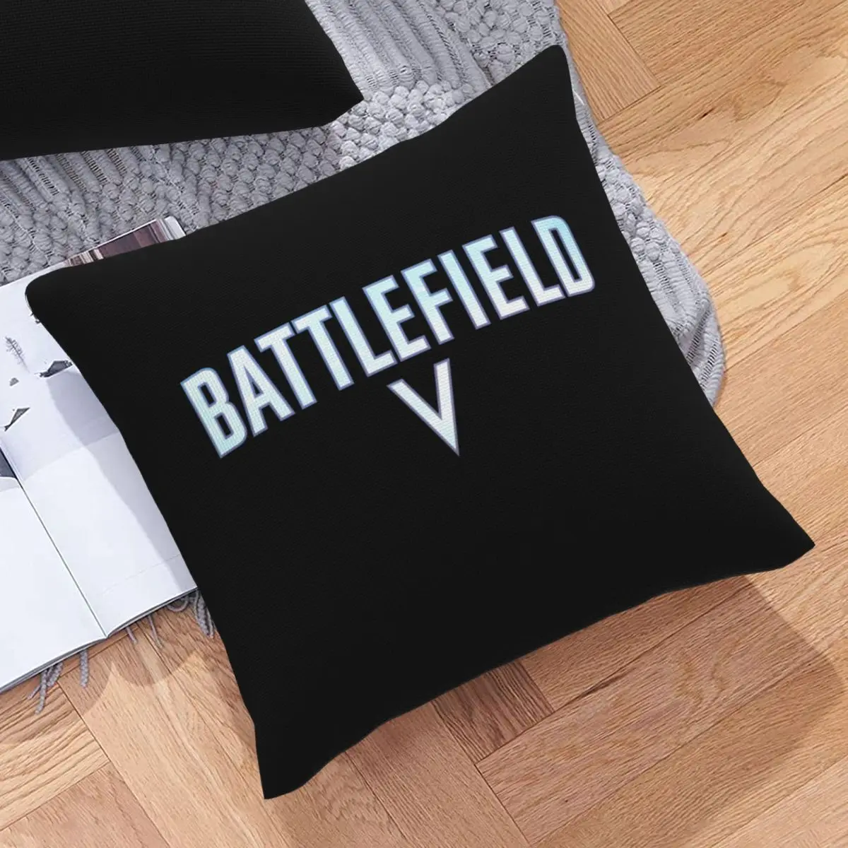 Battlefield V Shooter Video Game Logo Daniel Recker Linen Pillowcase Throw Pillow Cover Healthy |