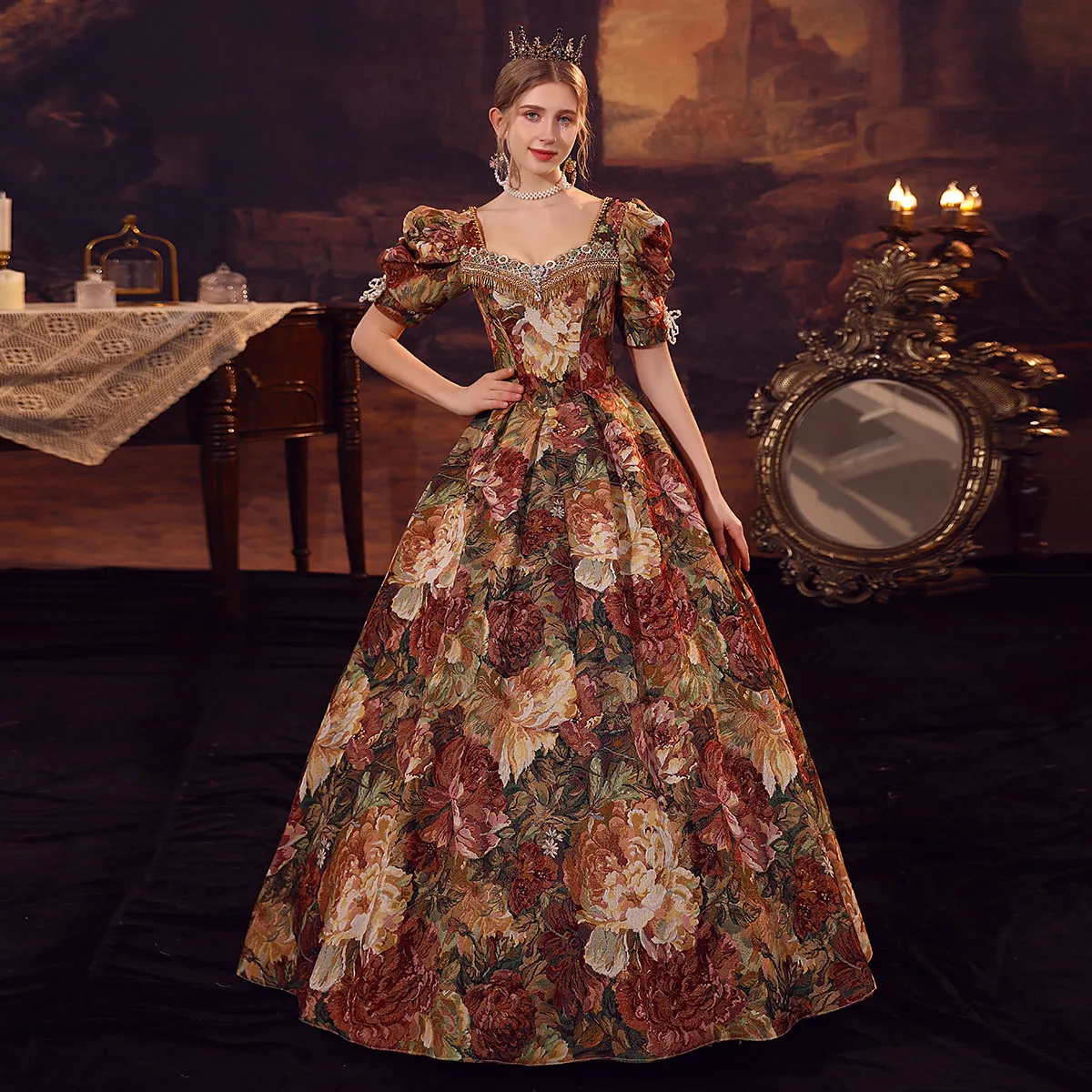 

18th Century Rococo Party Prom Dresses Royal Baroque Cosplay Evening Dress Woman Medieval Gothic Lolita Vintage Inspired