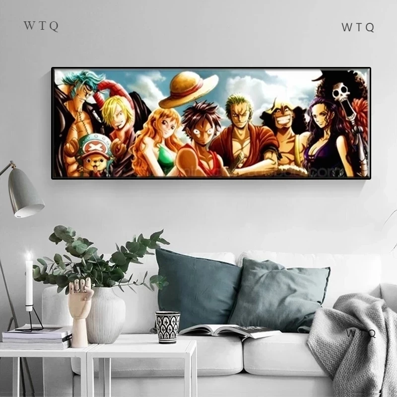 

Canvas Painting Luffy's teammates character series One Piece Poster Aesthetics HD print Wall art Picture bedroom Home decoration
