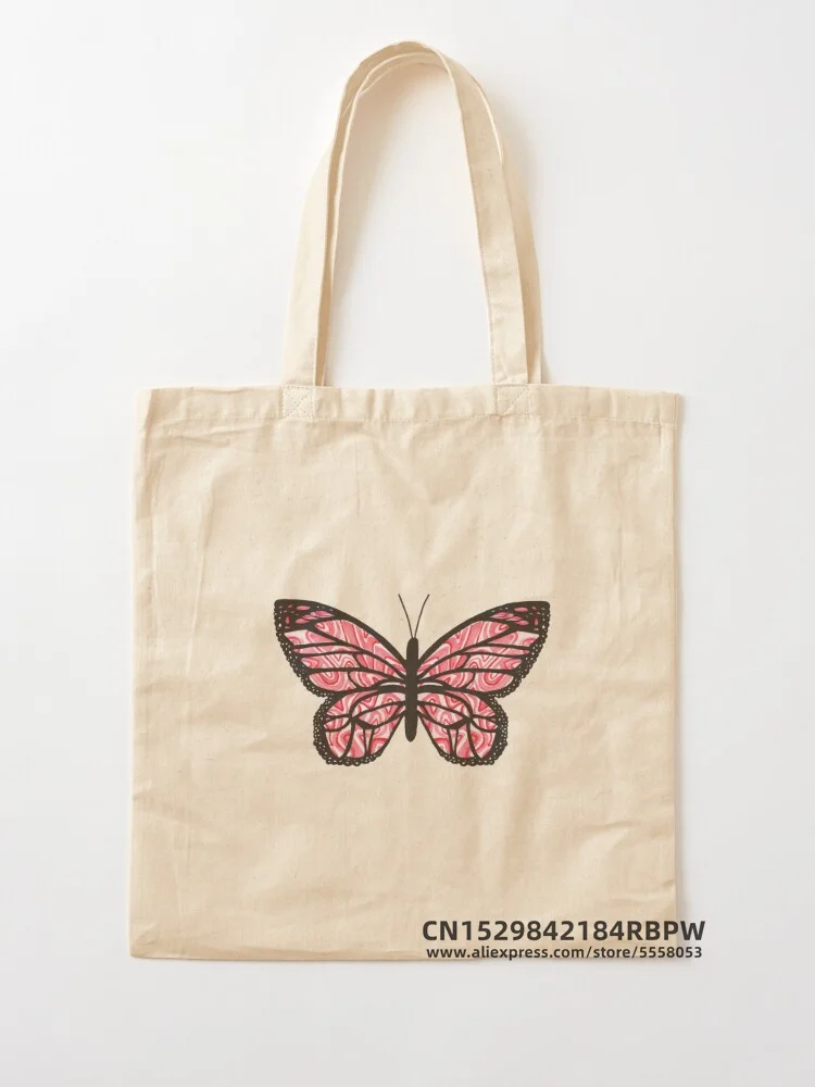 Сумка-тоут с крыльями бабочки Женская Экологически чистая многоразовая Сумочка