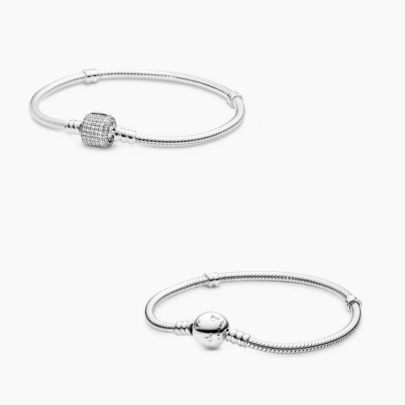 

Браслет Pandora из серебра 925 пробы с изображением маленького животного мыши, с оригинальным дизайном логотипа