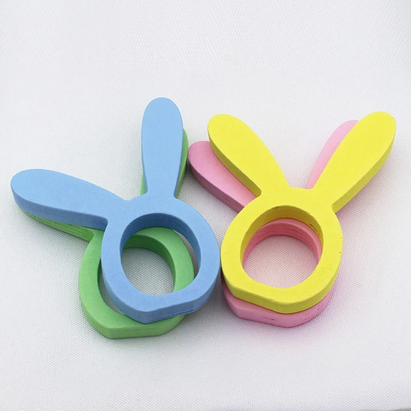 Кольцо-держатель для салфеток в виде пасхального кролика 4 шт. |