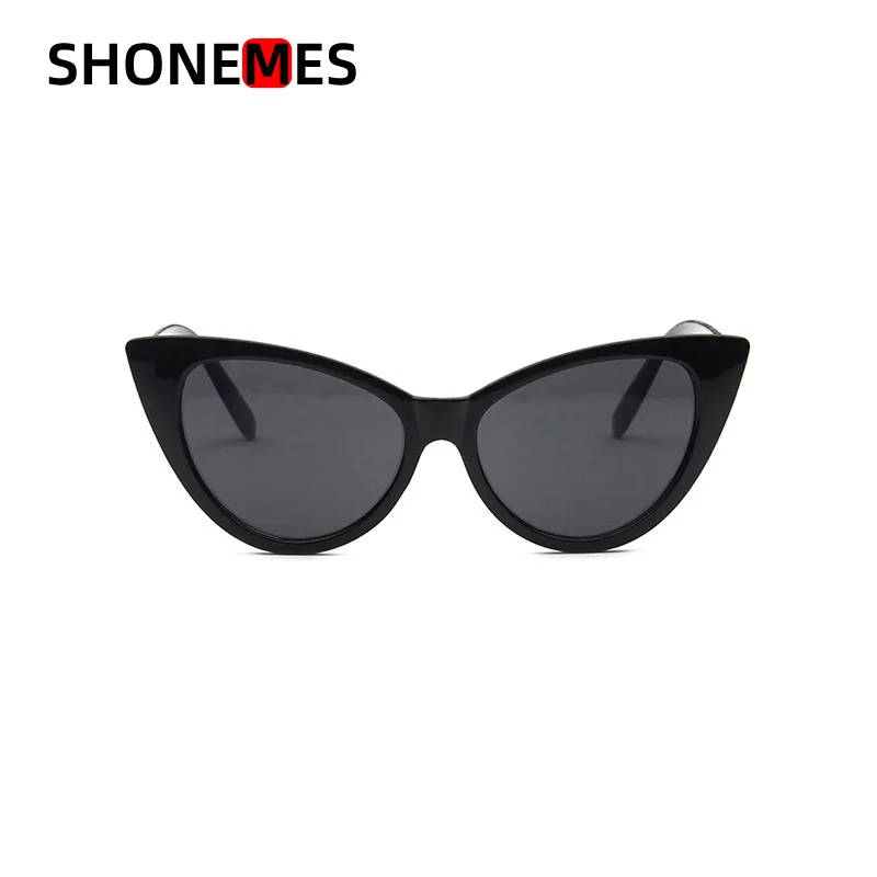 

Женские солнцезащитные очки в стиле ретро ShoneMes, солнцезащитные очки кошачий глаз, модные дизайнерские уличные очки с защитой от УФ-лучей дл...