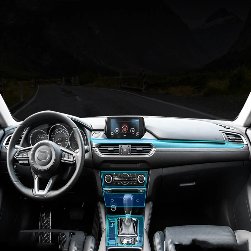 Для Mazda ATENZA 2020 2019 ТПУ Защитная пленка для экрана салона автомобиля центральной