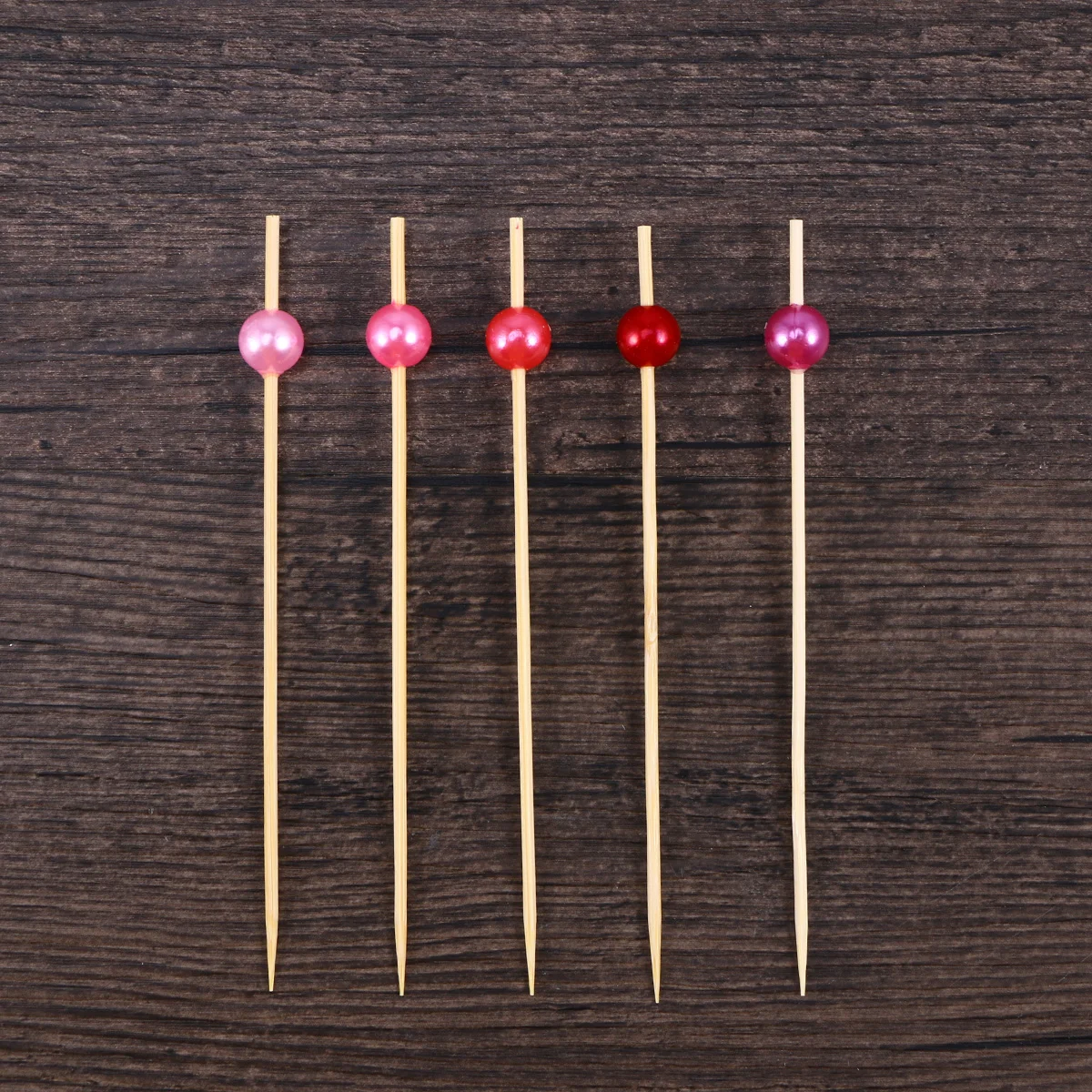 

100pcs Appetizer Picks Cocktail Sticks Party Supplies Fruit Sticks Martini Picks Wedding Party Supplies