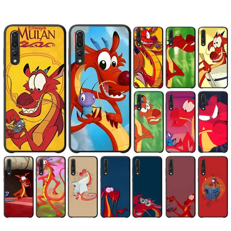 

Disney movie Mulan Mushu dragon Phone Case for Huawei P30 40 20 10 8 9 lite pro plus Psmart2019