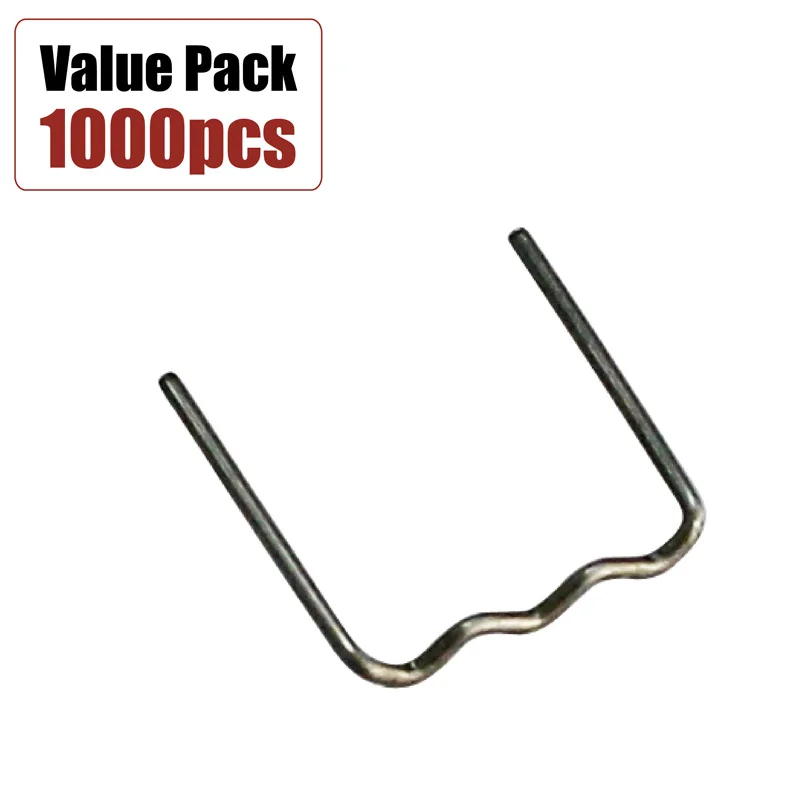 

1000pcs Plastic Welding Staples Hot Stapler Car Bumper Fender Repair Soldering 0.6mm 0.8mm SEMI-WAVE Stainless Steel