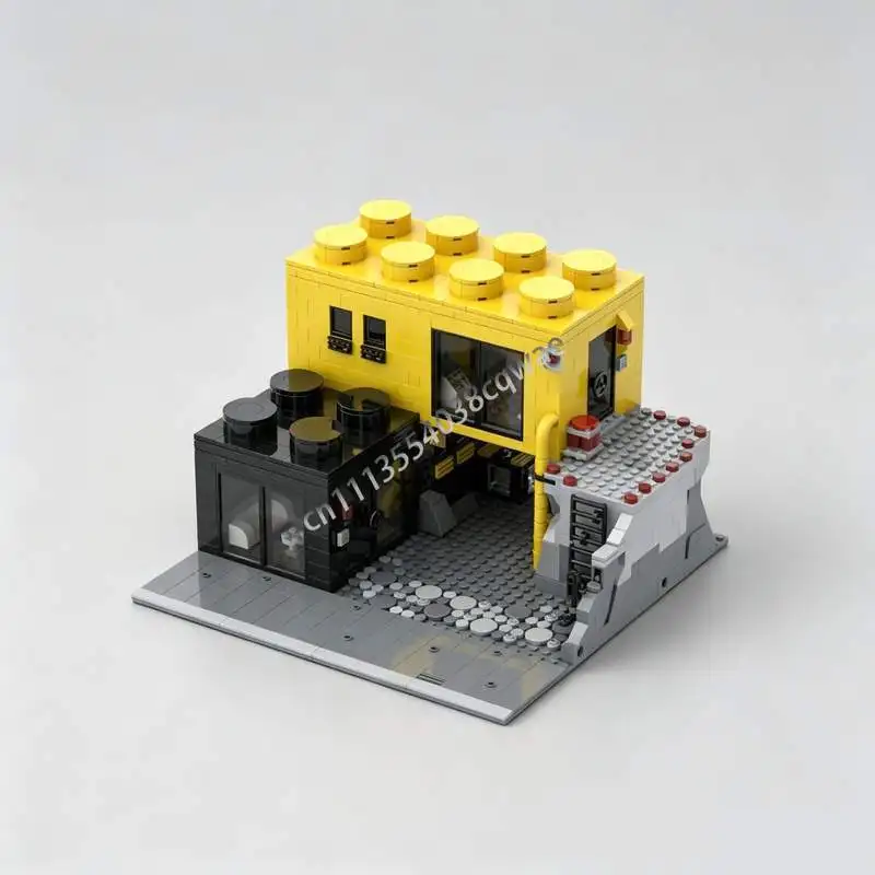 Фото 1168 деталей Blacktron Living Space MOC: Креативный научно-фантастический конструктор, футуристическая сборная модель-головоломка, коллекционная игрушка, подарки №3