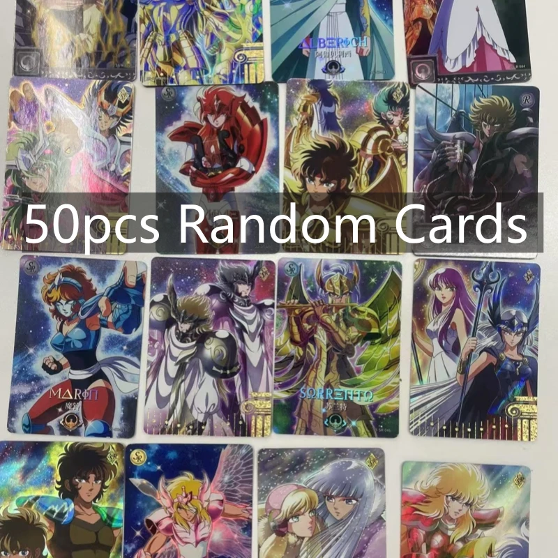 Фото Оригинальные KaYou Saint Seiya, 50 шт., случайные карты, персонаж Athena Seiya Shiryu Hyoga Shun3), Saga Aiolia Shaka Dokho Aiolos Camus №1