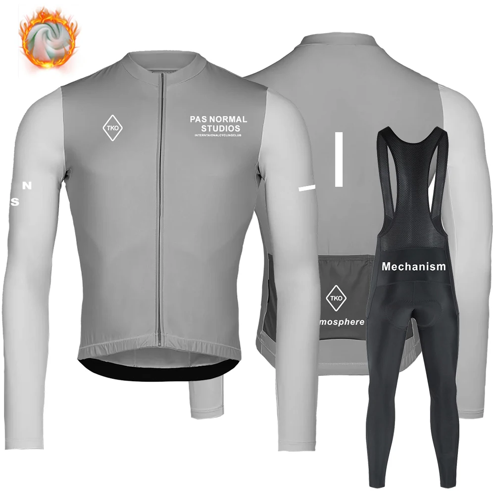 Одежда для велоспорта PNS Мужская Зимняя Теплая Флисовая одежда комплект из