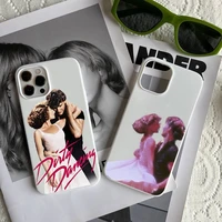 dirty dancing movie pink phone case candy color for iphone 6 7 8 11 12 13 s mini pro x xs xr max plus