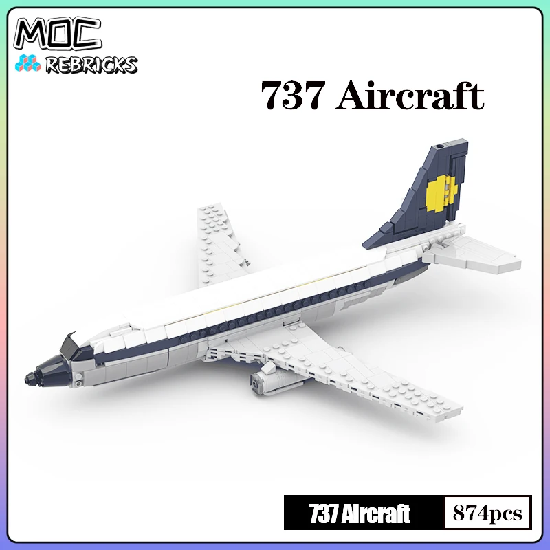 Конструктор: самолёт MOC Боинг 737-200 Lufthansa