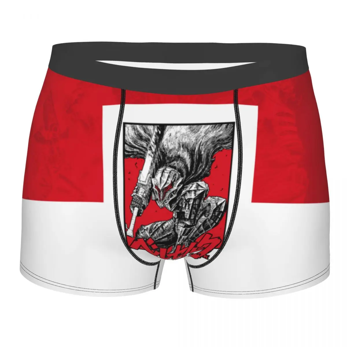 

Red Sword Man Man's Boxer Briefs Underwear Berserk Guts Griffith Behelit Manga Highly Breathable Sexy Shorts Gift Idea